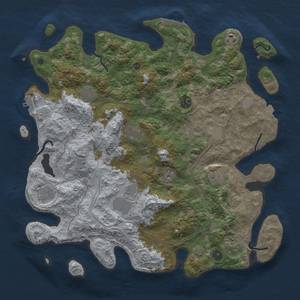 Thumbnail Rust Map: Procedural Map, Size: 4300, Seed: 2112023, 18 Monuments