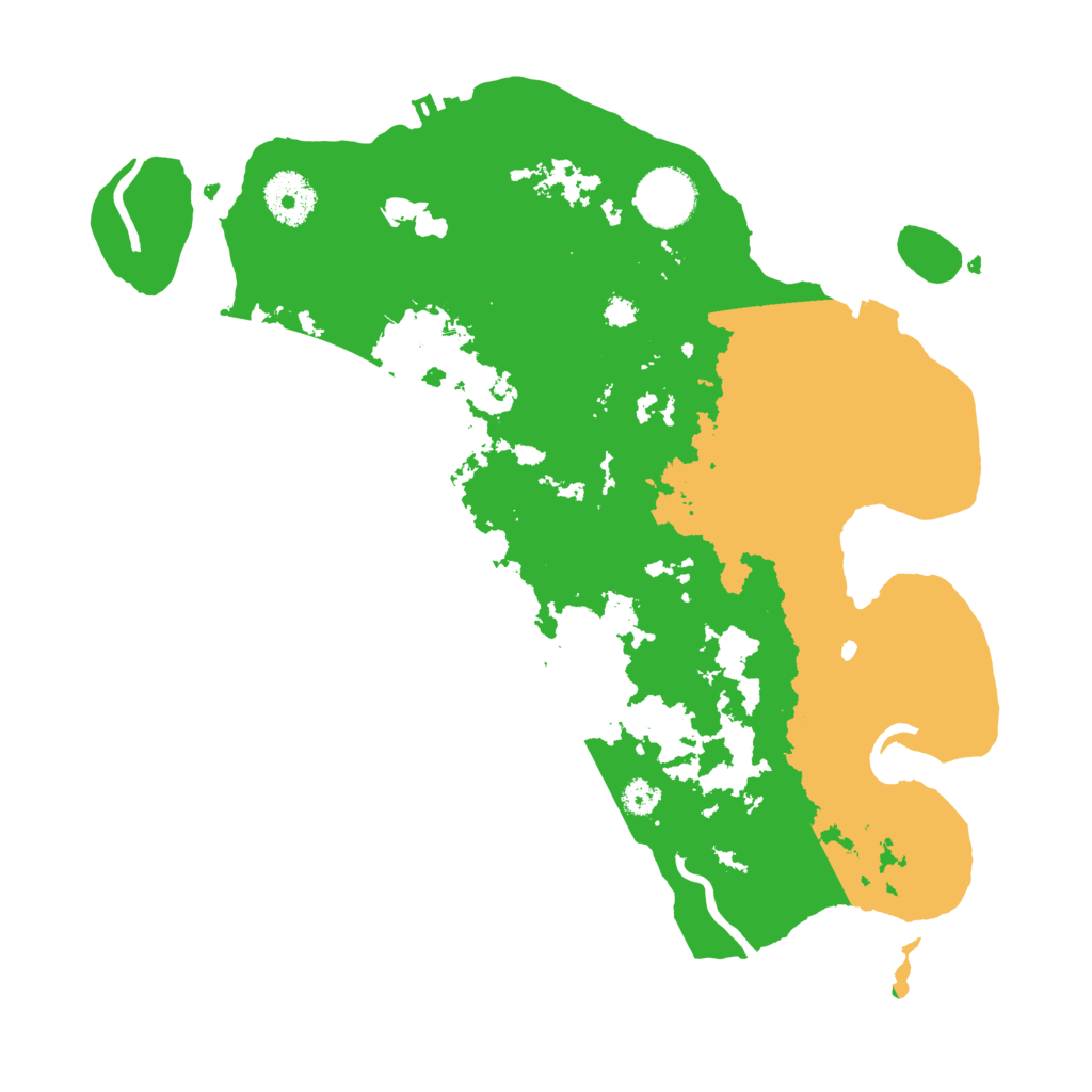 Biome Rust Map: Procedural Map, Size: 3200, Seed: 316770532