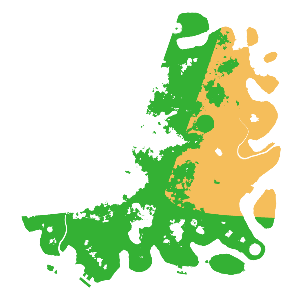 Biome Rust Map: Procedural Map, Size: 4500, Seed: 1117585311