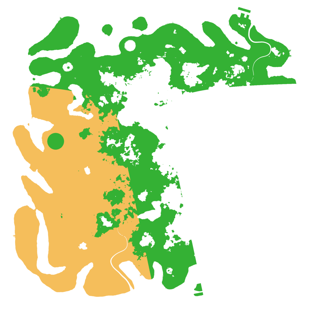 Biome Rust Map: Procedural Map, Size: 5000, Seed: 1229339081