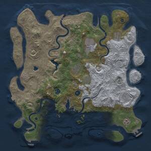 Thumbnail Rust Map: Procedural Map, Size: 4250, Seed: 1076199575, 16 Monuments