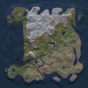 Thumbnail Rust Map: Procedural Map, Size: 4250, Seed: 1566077464, 17 Monuments