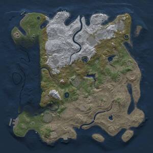 Thumbnail Rust Map: Procedural Map, Size: 4250, Seed: 1566077464, 17 Monuments