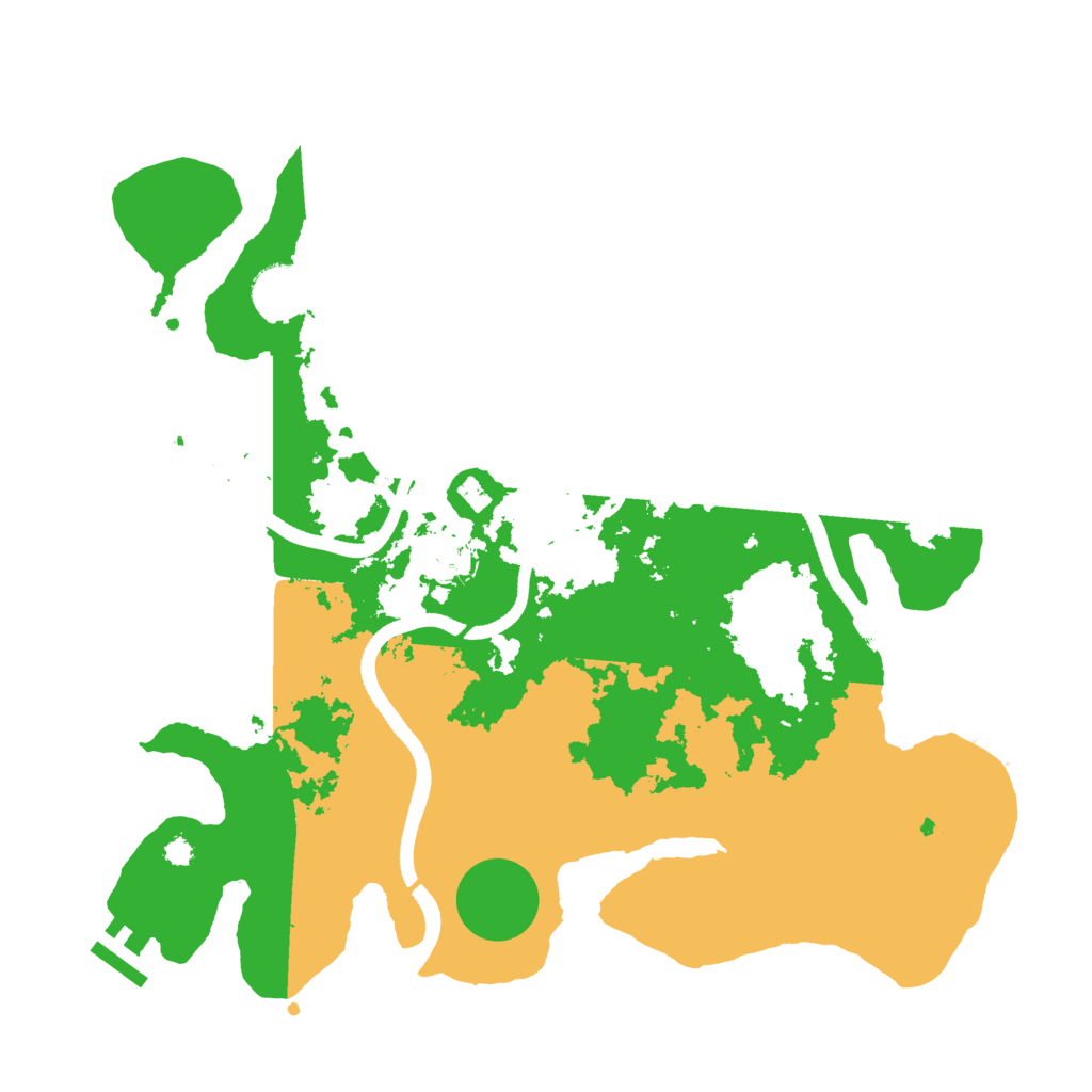 Biome Rust Map: Procedural Map, Size: 3500, Seed: 1120231