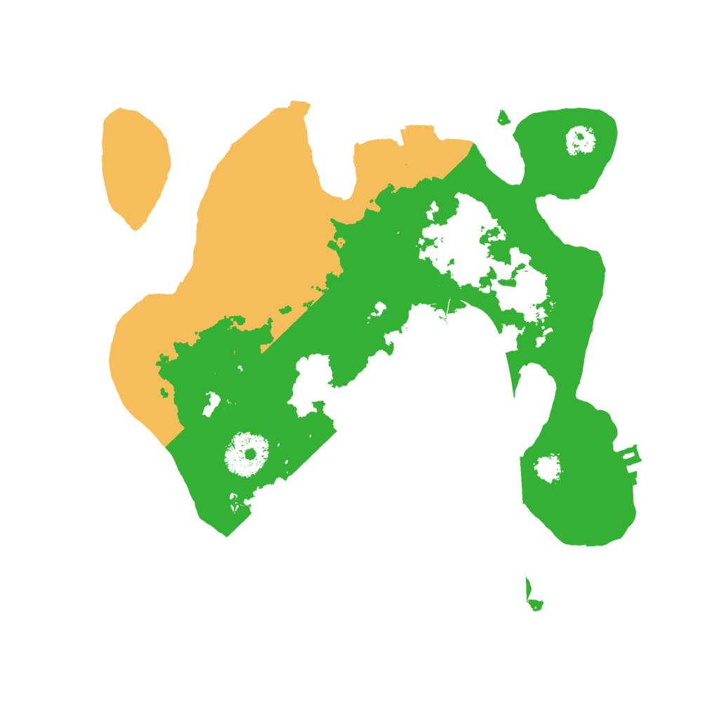 Biome Rust Map: Procedural Map, Size: 2500, Seed: 9404650