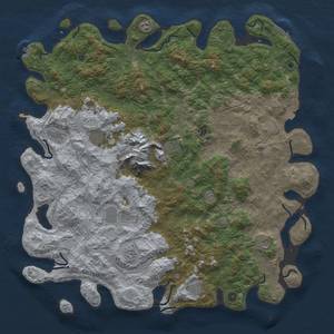 Thumbnail Rust Map: Procedural Map, Size: 5500, Seed: 2112023, 19 Monuments