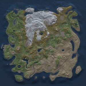 Thumbnail Rust Map: Procedural Map, Size: 4250, Seed: 2014095653, 15 Monuments