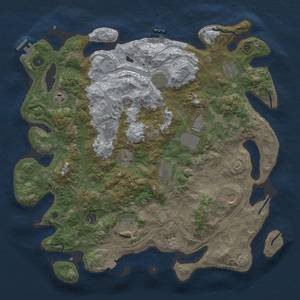 Thumbnail Rust Map: Procedural Map, Size: 4250, Seed: 2014095653, 19 Monuments