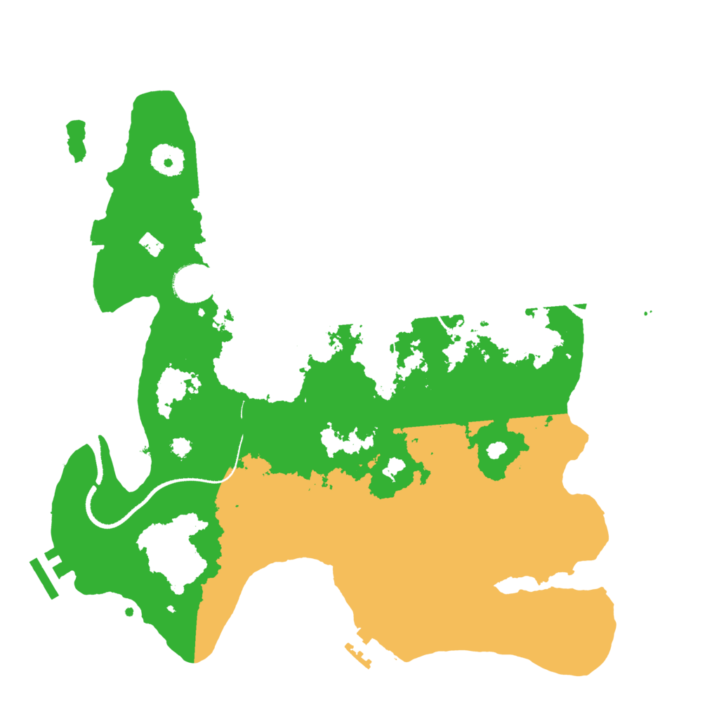 Biome Rust Map: Procedural Map, Size: 3300, Seed: 831560118