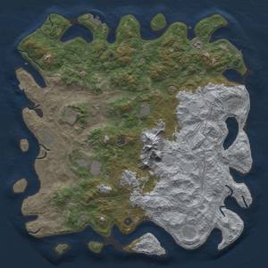 Thumbnail Rust Map: Procedural Map, Size: 5000, Seed: 1986, 18 Monuments