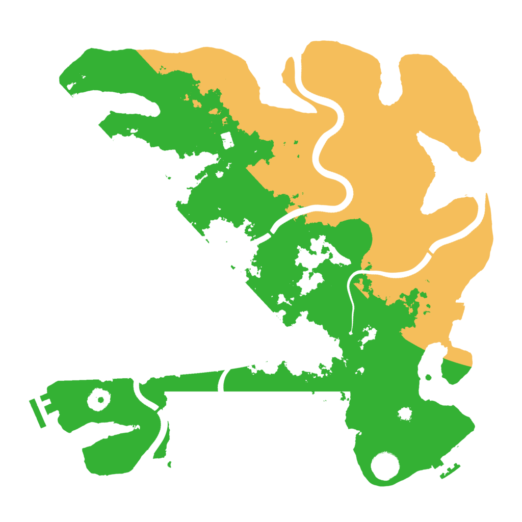 Biome Rust Map: Procedural Map, Size: 3500, Seed: 847478130