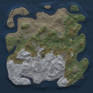 Thumbnail Rust Map: Procedural Map, Size: 4250, Seed: 625143089, 17 Monuments