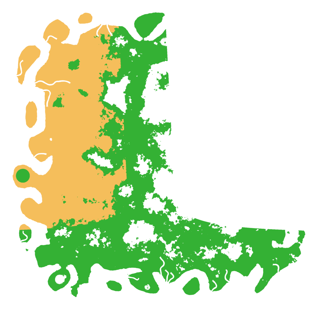 Biome Rust Map: Procedural Map, Size: 6000, Seed: 523255355