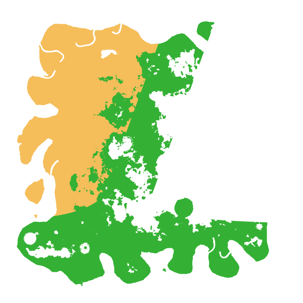 Biome Rust Map: Procedural Map, Size: 4350, Seed: 1037702966
