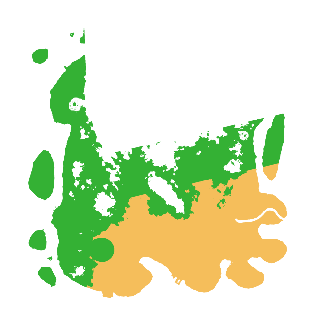 Biome Rust Map: Procedural Map, Size: 3500, Seed: 992659647