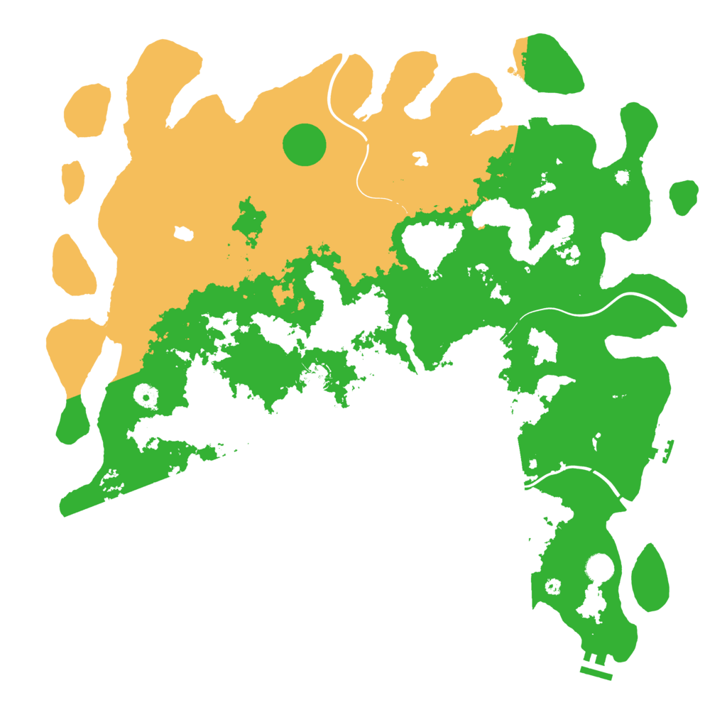 Biome Rust Map: Procedural Map, Size: 4500, Seed: 45464566