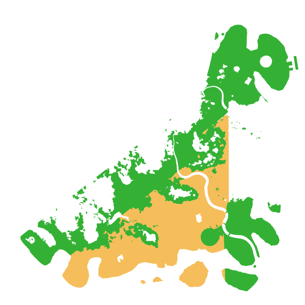 Biome Rust Map: Procedural Map, Size: 4500, Seed: 436543