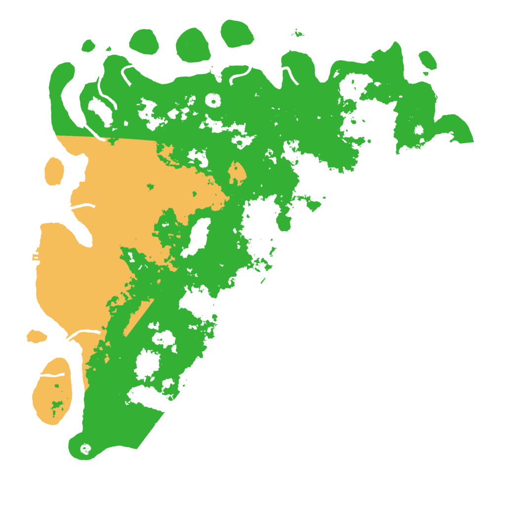 Biome Rust Map: Procedural Map, Size: 5000, Seed: 676616119