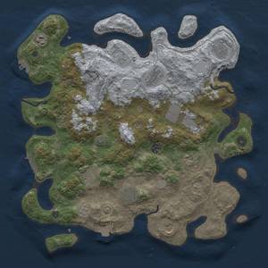 Thumbnail Rust Map: Procedural Map, Size: 4000, Seed: 629058532, 18 Monuments