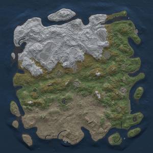 Thumbnail Rust Map: Procedural Map, Size: 4800, Seed: 1252804048, 18 Monuments