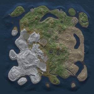 Thumbnail Rust Map: Procedural Map, Size: 3500, Seed: 56753, 16 Monuments