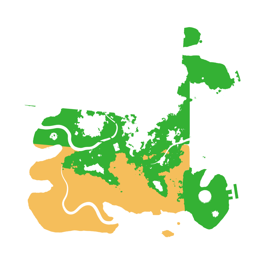Biome Rust Map: Procedural Map, Size: 3500, Seed: 667594984