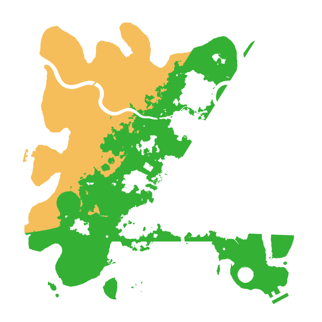 Biome Rust Map: Procedural Map, Size: 3700, Seed: 1919679576