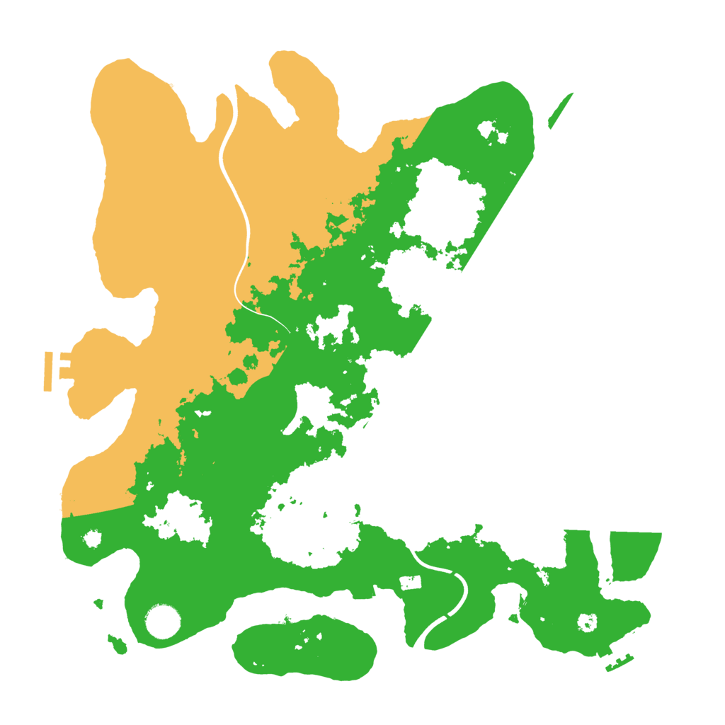 Biome Rust Map: Procedural Map, Size: 3700, Seed: 1919679576