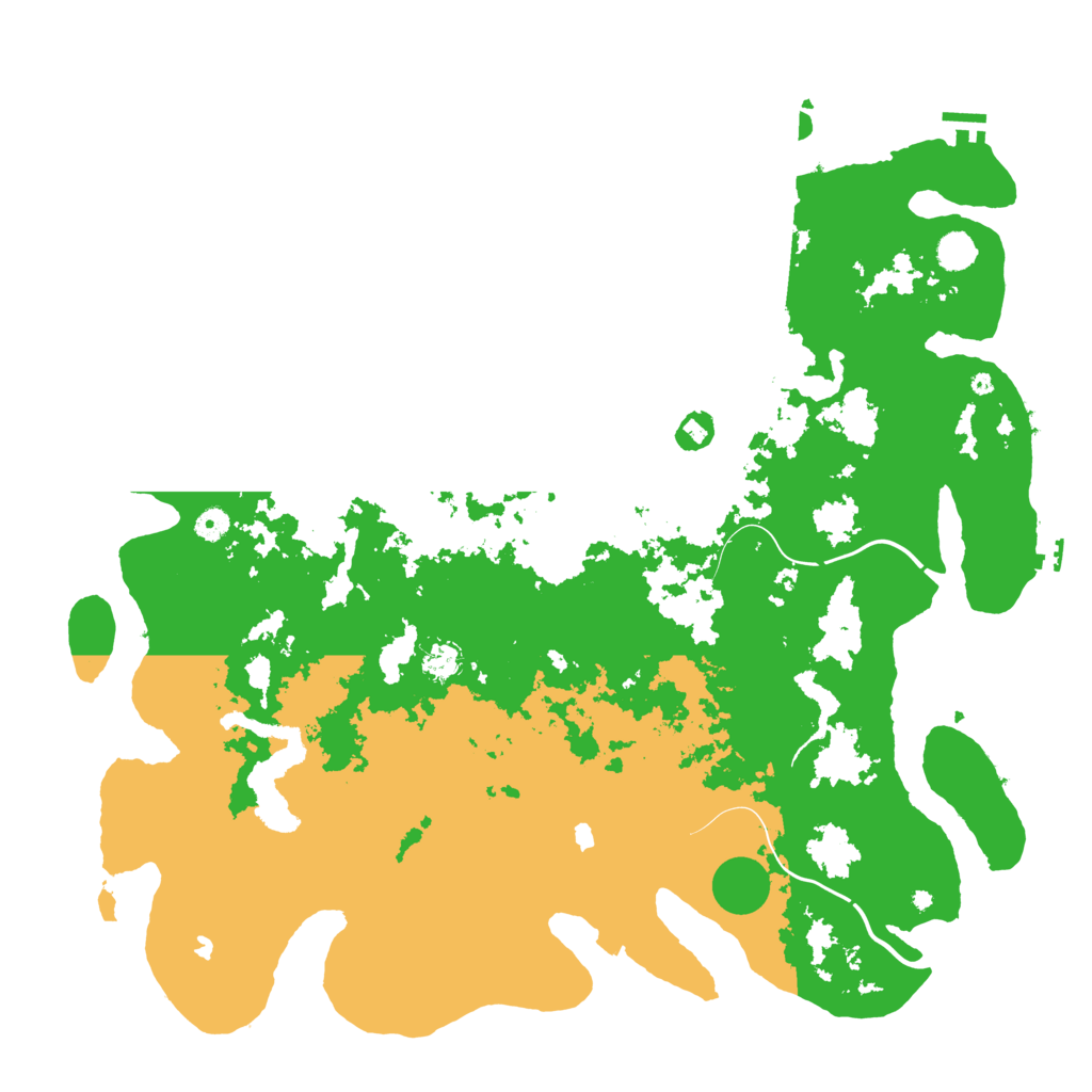 Biome Rust Map: Procedural Map, Size: 5000, Seed: 3071965