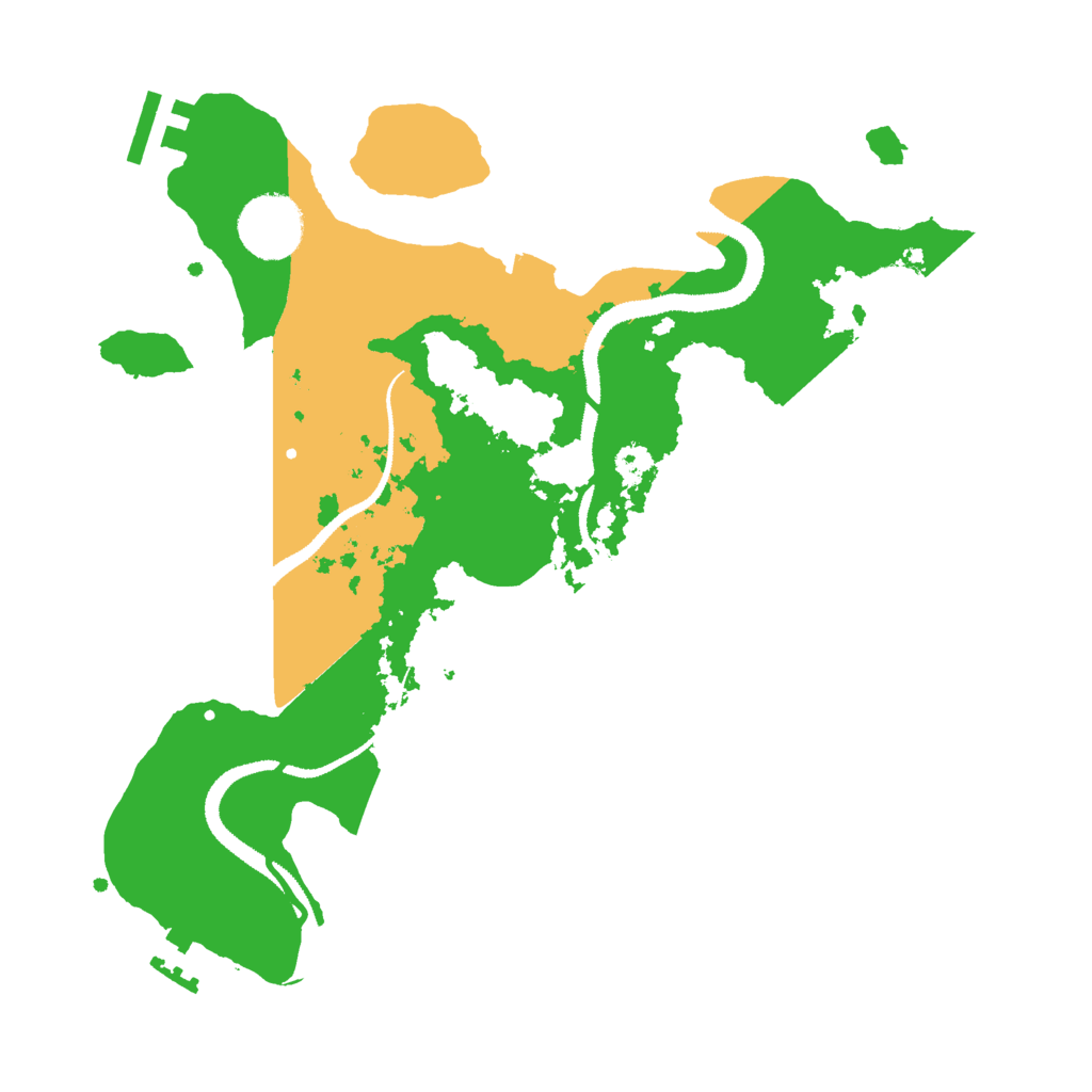 Biome Rust Map: Procedural Map, Size: 3000, Seed: 2020685554