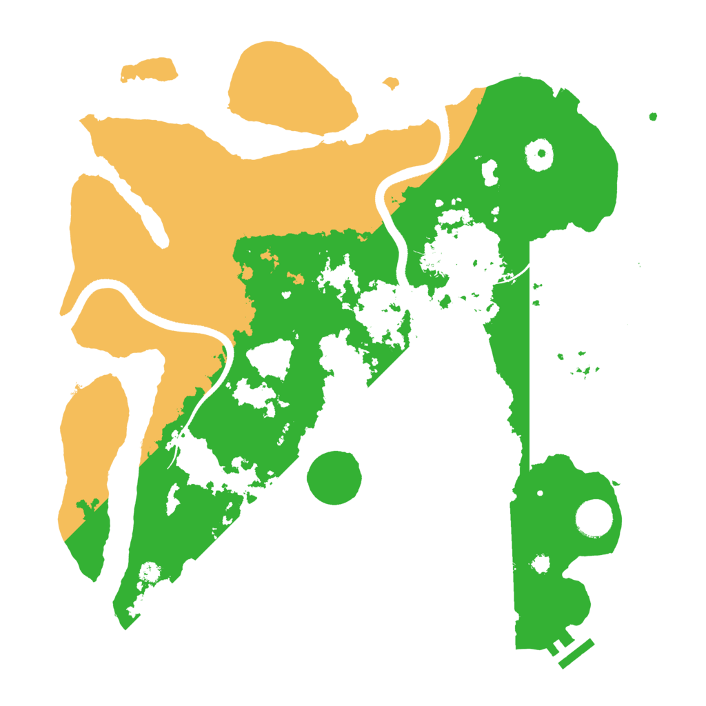 Biome Rust Map: Procedural Map, Size: 3500, Seed: 23148461