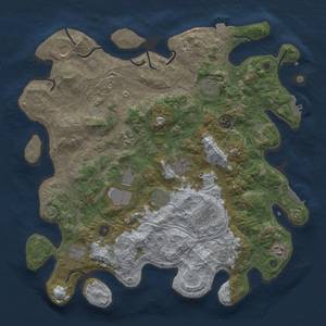 Thumbnail Rust Map: Procedural Map, Size: 4250, Seed: 160829525, 19 Monuments