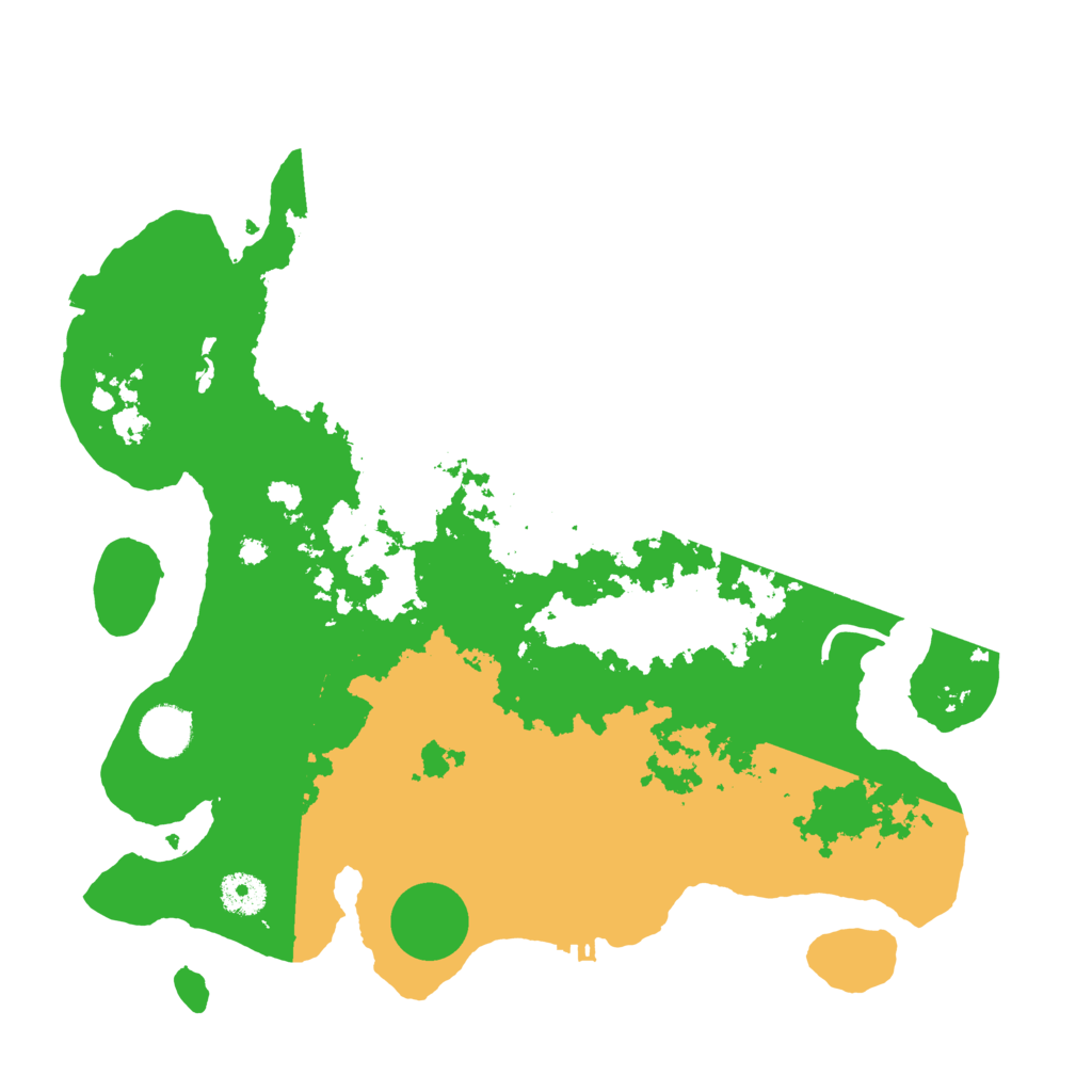 Biome Rust Map: Procedural Map, Size: 3700, Seed: 75570795