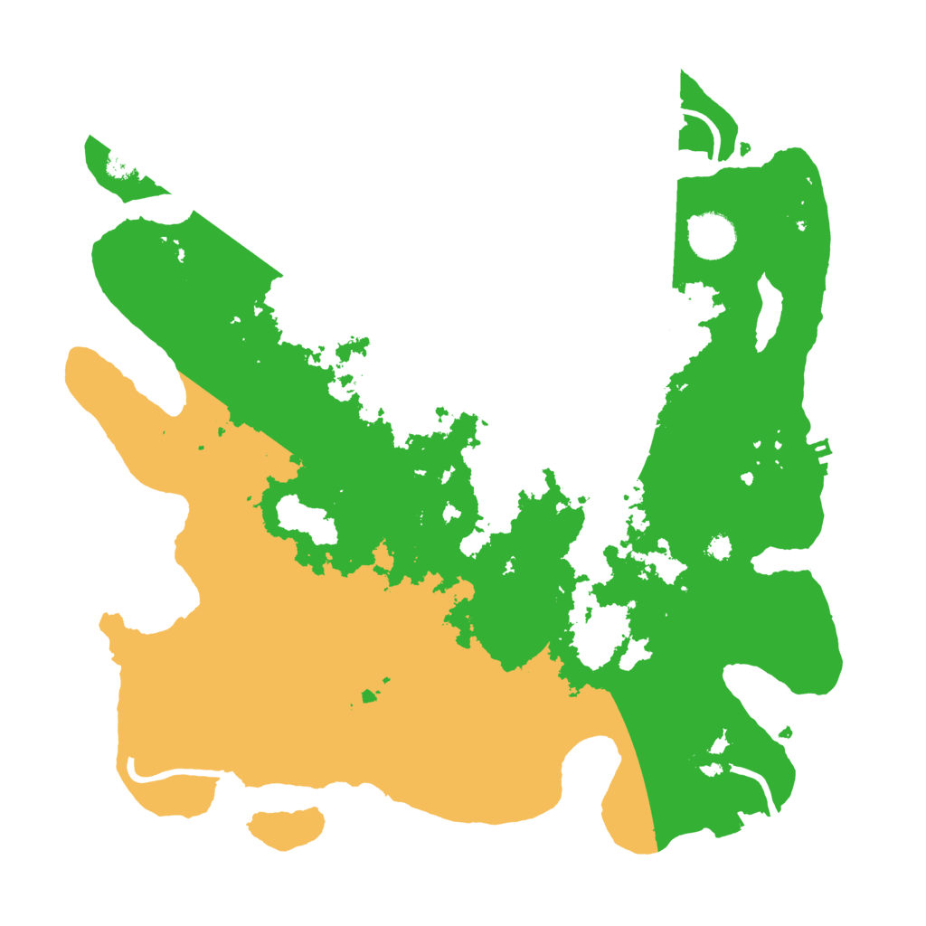 Biome Rust Map: Procedural Map, Size: 3500, Seed: 2563