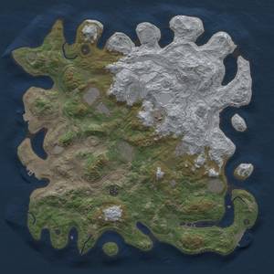 Thumbnail Rust Map: Procedural Map, Size: 4250, Seed: 156066843, 16 Monuments