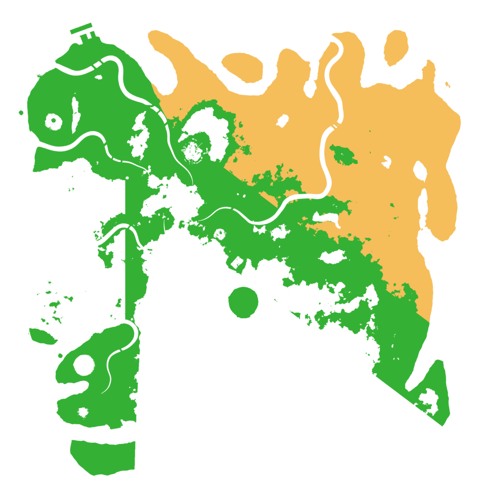 Biome Rust Map: Procedural Map, Size: 4500, Seed: 808256884