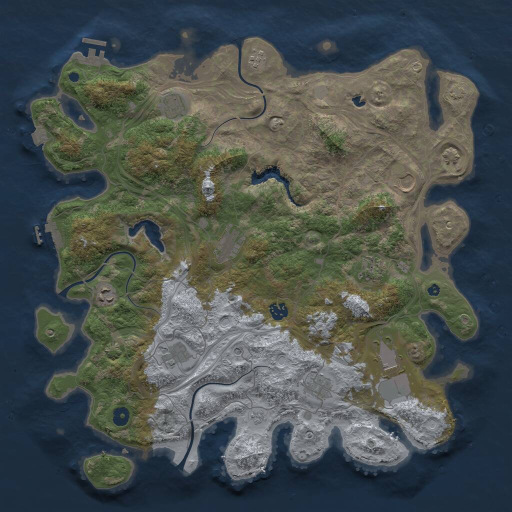 Rust Map: Procedural Map, Size: 4250, Seed: 85302, 16 Monuments