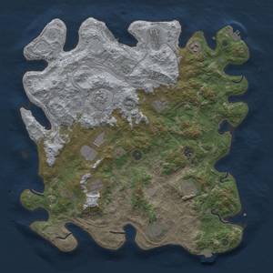 Thumbnail Rust Map: Procedural Map, Size: 4250, Seed: 52, 18 Monuments