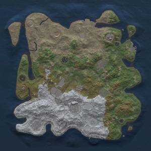 Thumbnail Rust Map: Procedural Map, Size: 3800, Seed: 140000, 18 Monuments