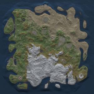 Thumbnail Rust Map: Procedural Map, Size: 4500, Seed: 776022541, 18 Monuments