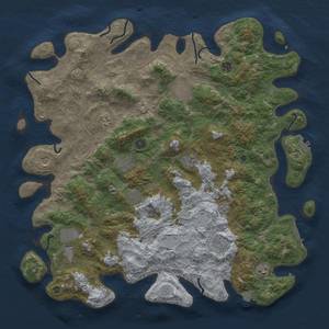 Thumbnail Rust Map: Procedural Map, Size: 4800, Seed: 286966141, 19 Monuments
