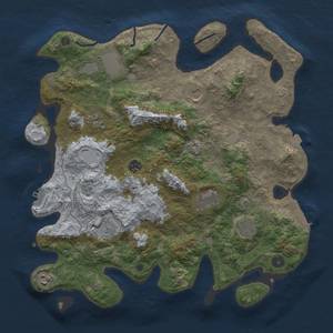 Thumbnail Rust Map: Procedural Map, Size: 4000, Seed: 572601924, 16 Monuments