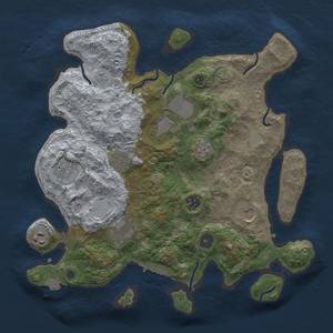 Thumbnail Rust Map: Procedural Map, Size: 3500, Seed: 914820374, 15 Monuments