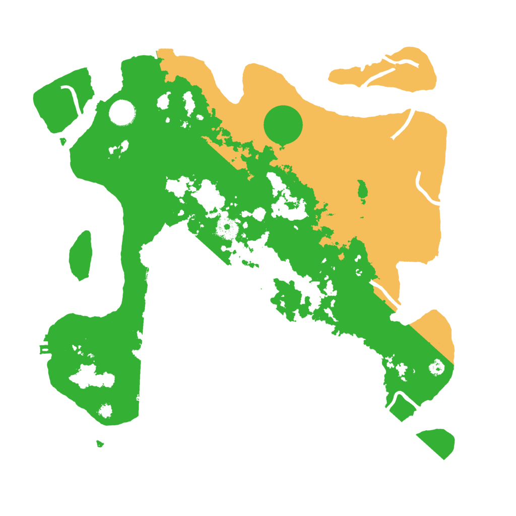 Biome Rust Map: Procedural Map, Size: 3500, Seed: 929107130