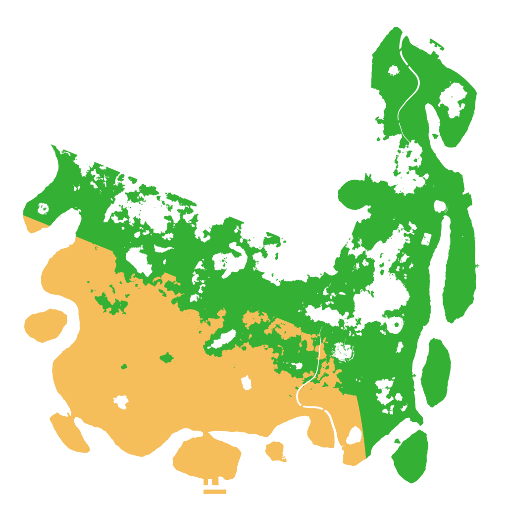 Biome Rust Map: Procedural Map, Size: 4500, Seed: 1387506719
