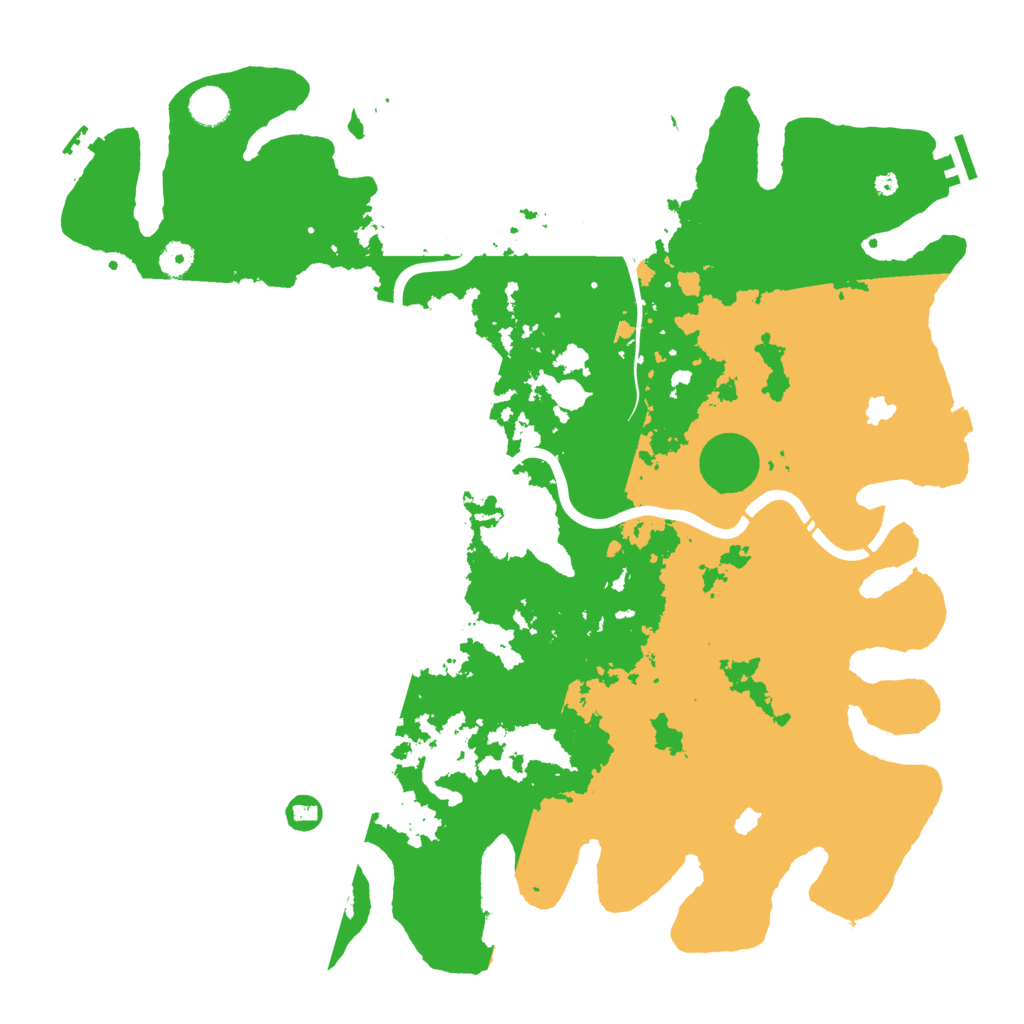 Biome Rust Map: Procedural Map, Size: 4500, Seed: 710659407