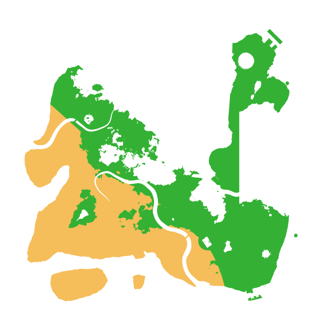 Biome Rust Map: Procedural Map, Size: 3500, Seed: 1771633377