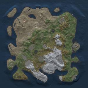 Thumbnail Rust Map: Procedural Map, Size: 3600, Seed: 11508, 17 Monuments