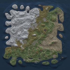 Thumbnail Rust Map: Procedural Map, Size: 4400, Seed: 66558844, 17 Monuments