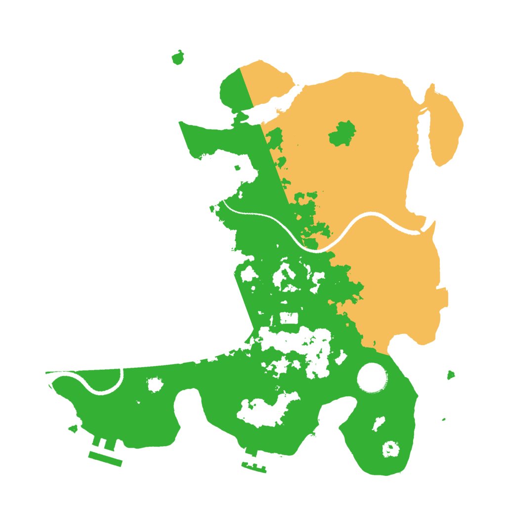 Biome Rust Map: Procedural Map, Size: 3000, Seed: 839148759